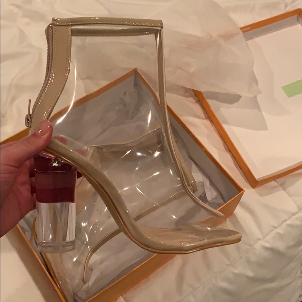 Never Worn Clear Heels (Perspex)
